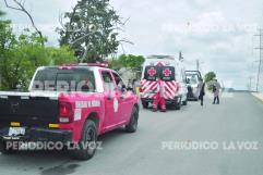 Mujer se desmaya en la calle y sufre lesión facial en la colonia Rogelio Montemayor