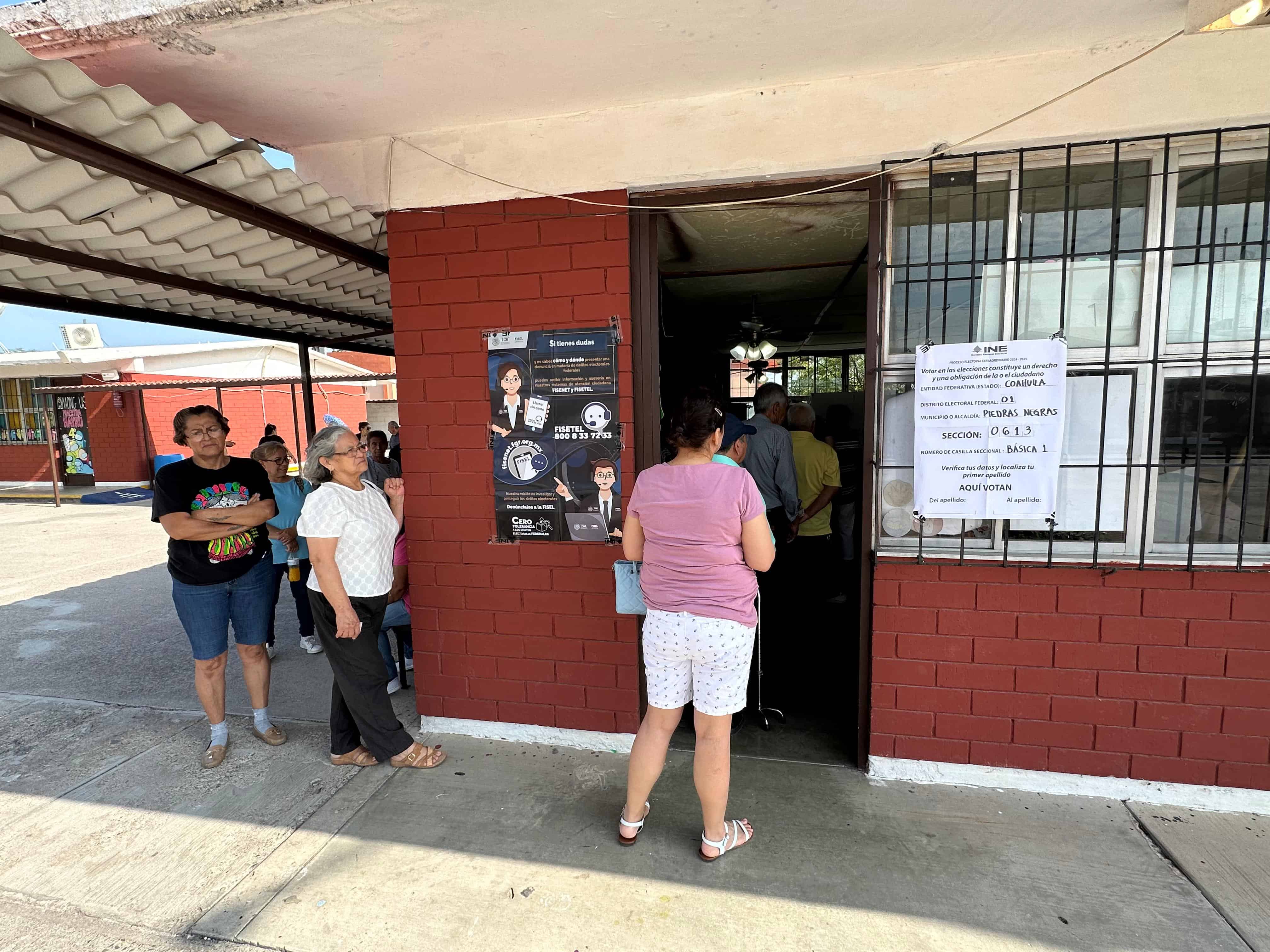 Arranca con retraso histórica elección judicial en Piedras Negras