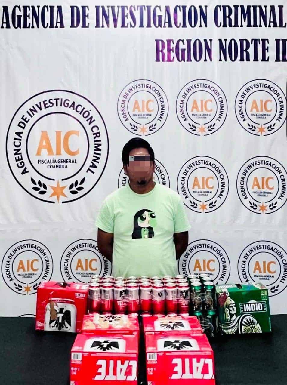 Detienen a joven por venta clandestina de alcohol durante ley seca en Ciudad Acuña