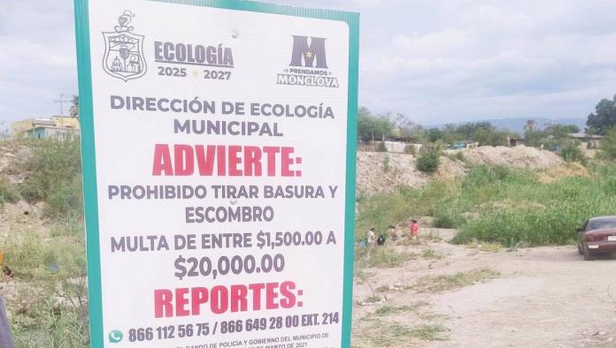 Multa de 20 mil por tirar basura en el rio