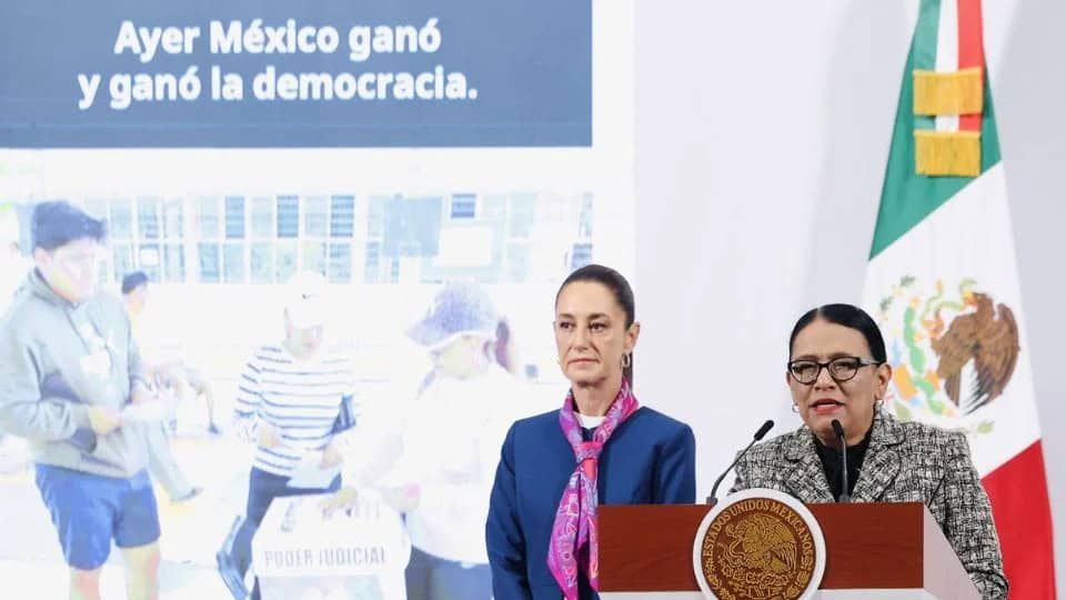 Segob califica como ejemplar la elección judicial pese a baja participación del 13%