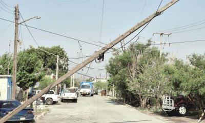 Dejó tormenta sin luz a más de 400 familias