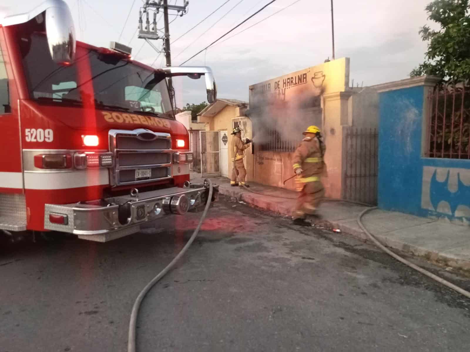 Se quema tortilleria en Frontera