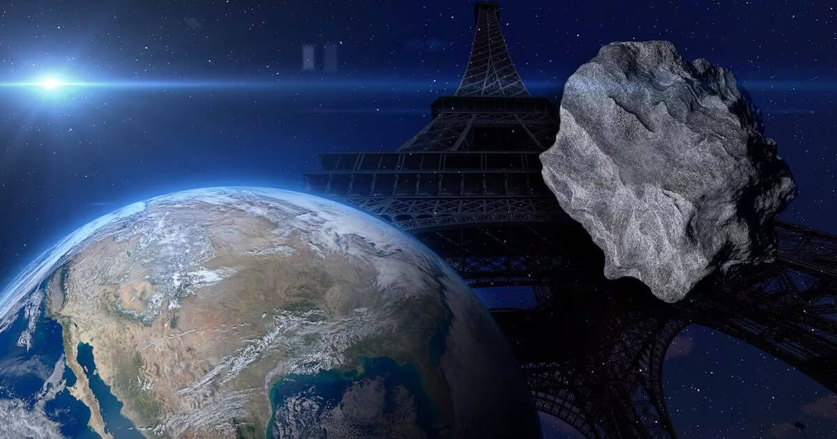 ¡Alerta cósmica! Asteroide del tamaño de la Torre Eiffel rozará la Tierra este jueves