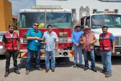 Donan lo Kickapoos equipo a Bomberos