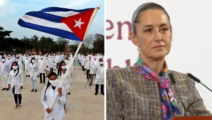 Sheinbaum defiende a médicos cubanos; Niega trabajo forzado