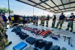 Bomberos de Acuña reciben certificación internacional en rescate pesado