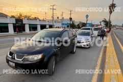 Carambola en puente Harold R. Pape en Monclova involucra cinco vehículos