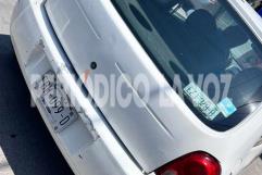 Choque por alcance en el Centro de Monclova deja solo daños materiales menores