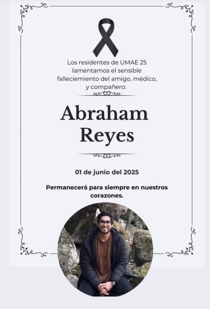 Investigan presunto acoso tras la muerte de médico residente en Clínica 25 del IMSS