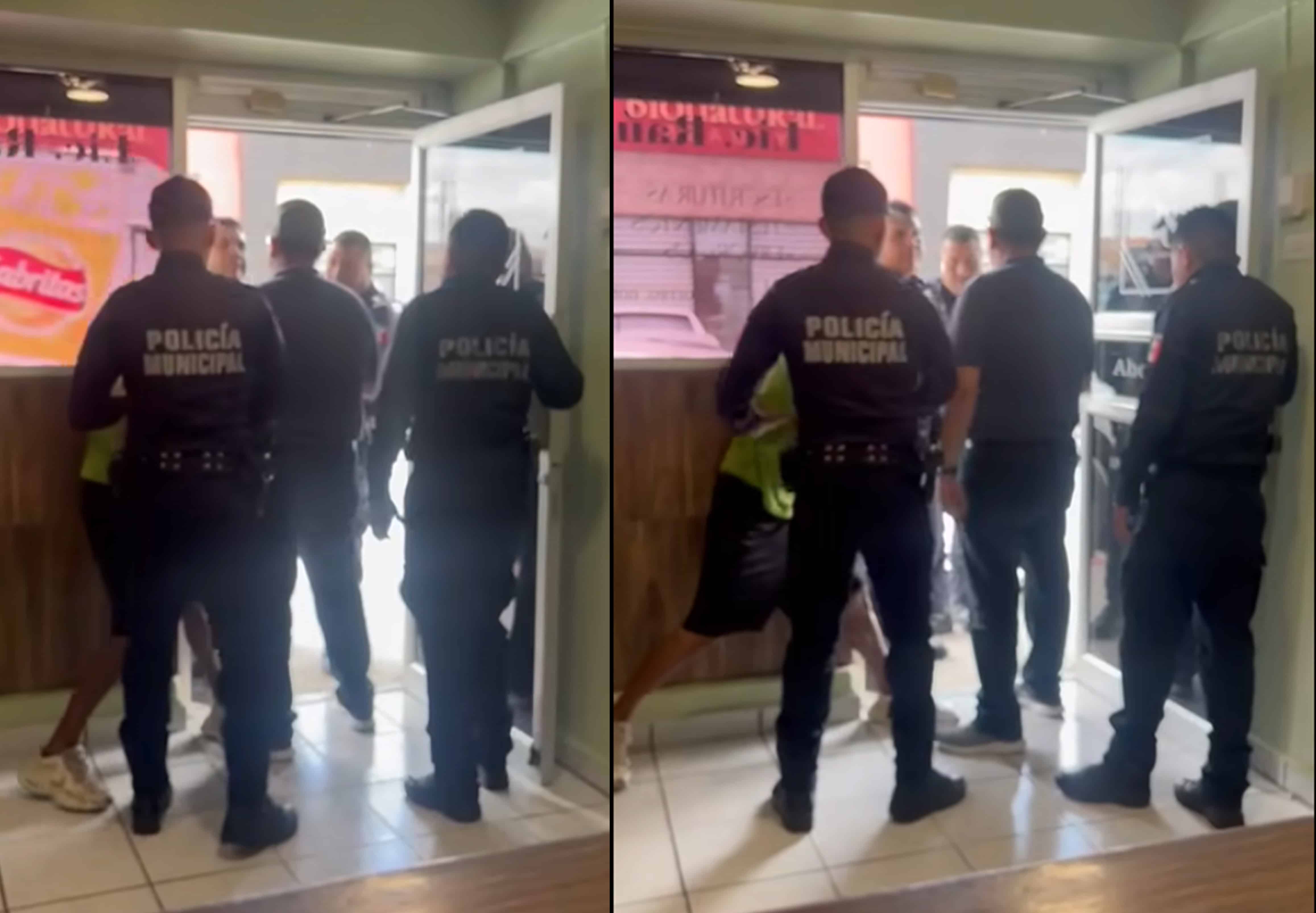 Policías entran a oficina de notario en PN; municipio niega allanamiento pese a video