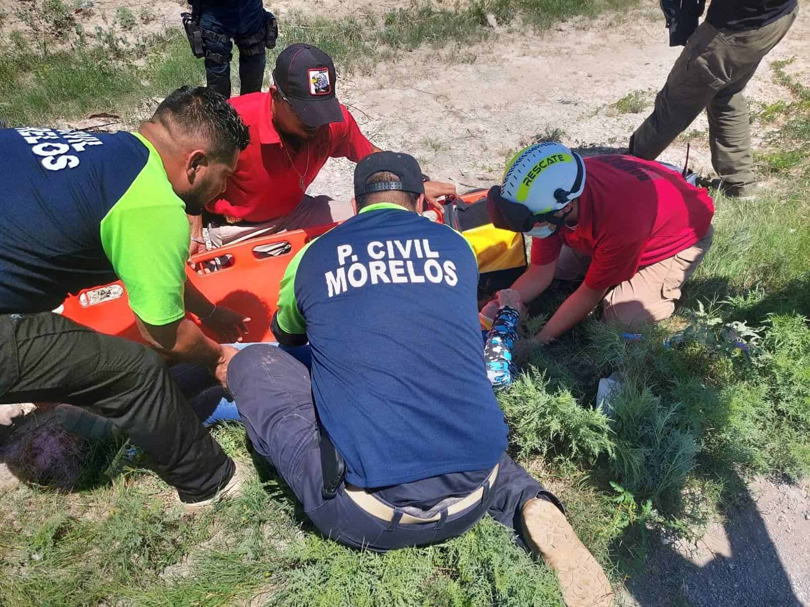 Accidente en motocicleta deja herida a menor de edad en Morelos
