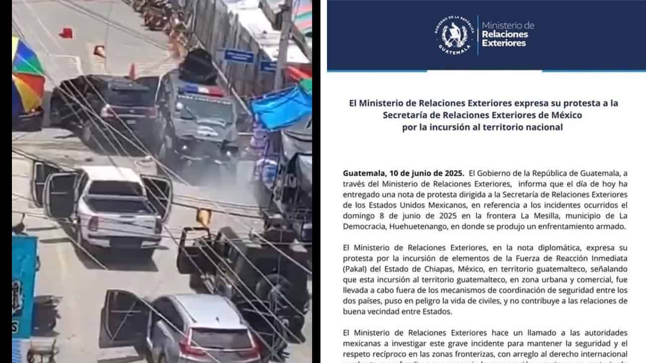 Guatemala reclama incursión de policías de Chiapas