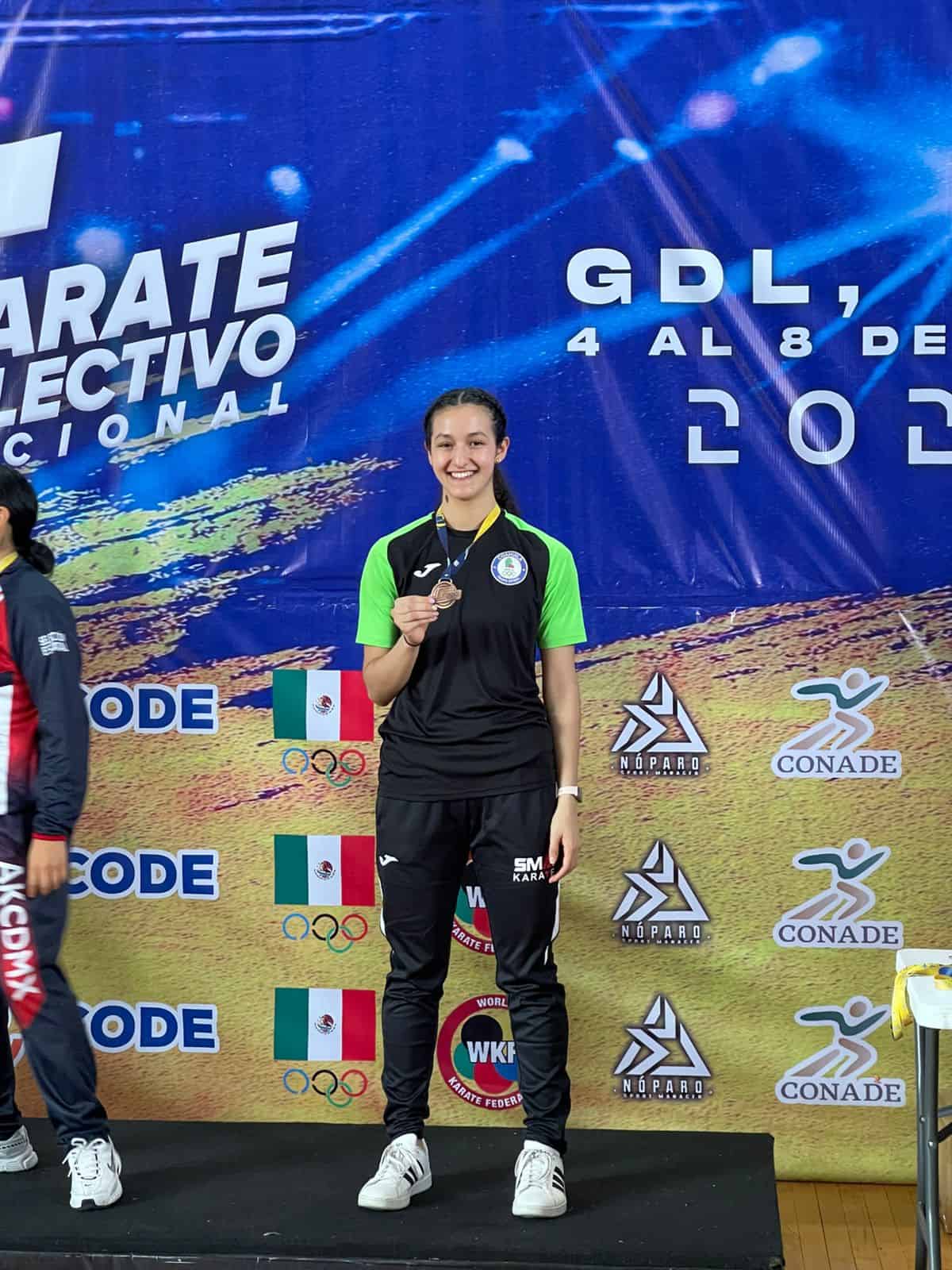 Ana Victoria Muñoz se integra a Selección Nacional de Karate tras medallas en torneo