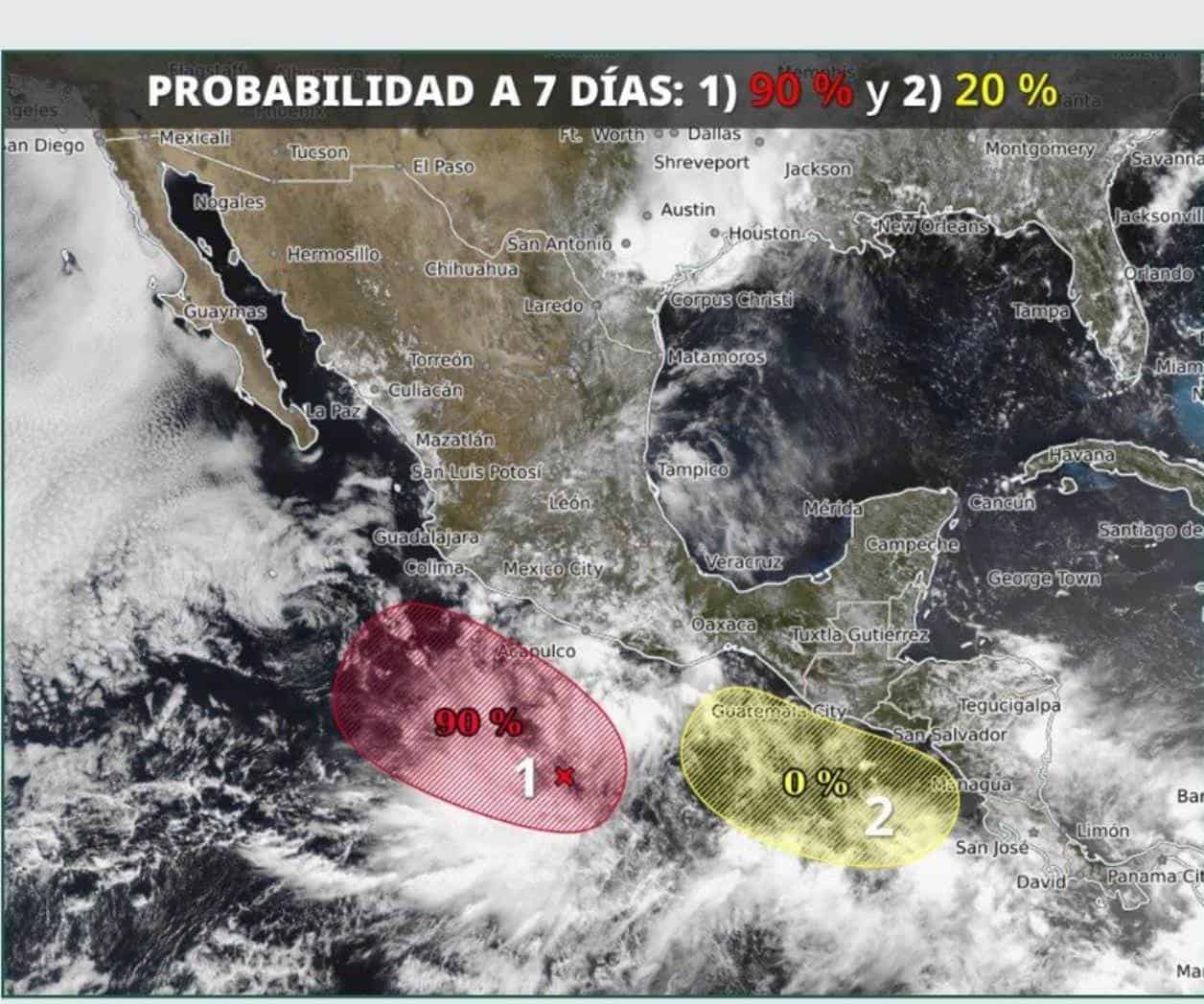 SMN pronosticó nuevo huracán para este fin de semana