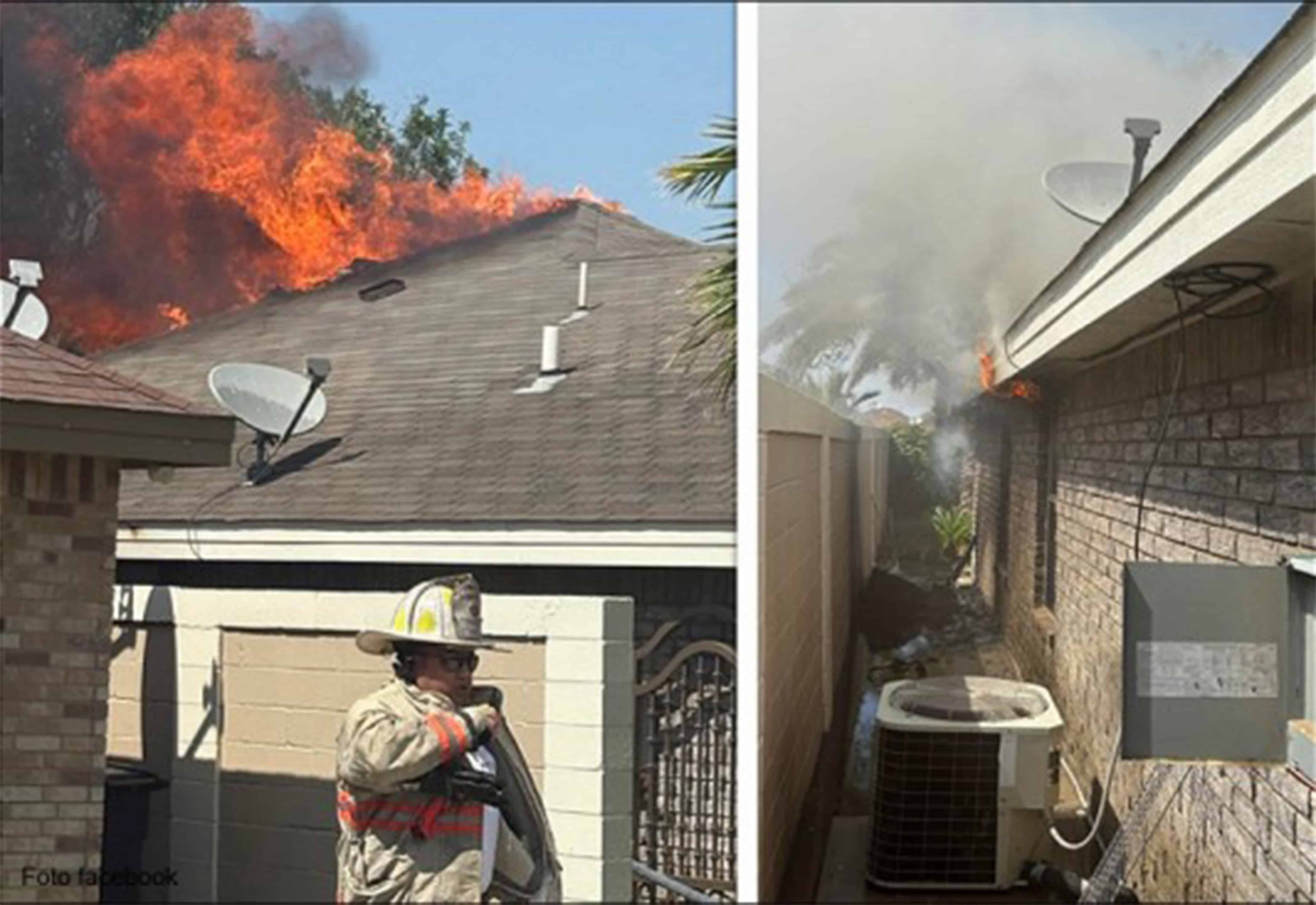 Desata falla eléctrica incendio en vivienda de Eagle Pass