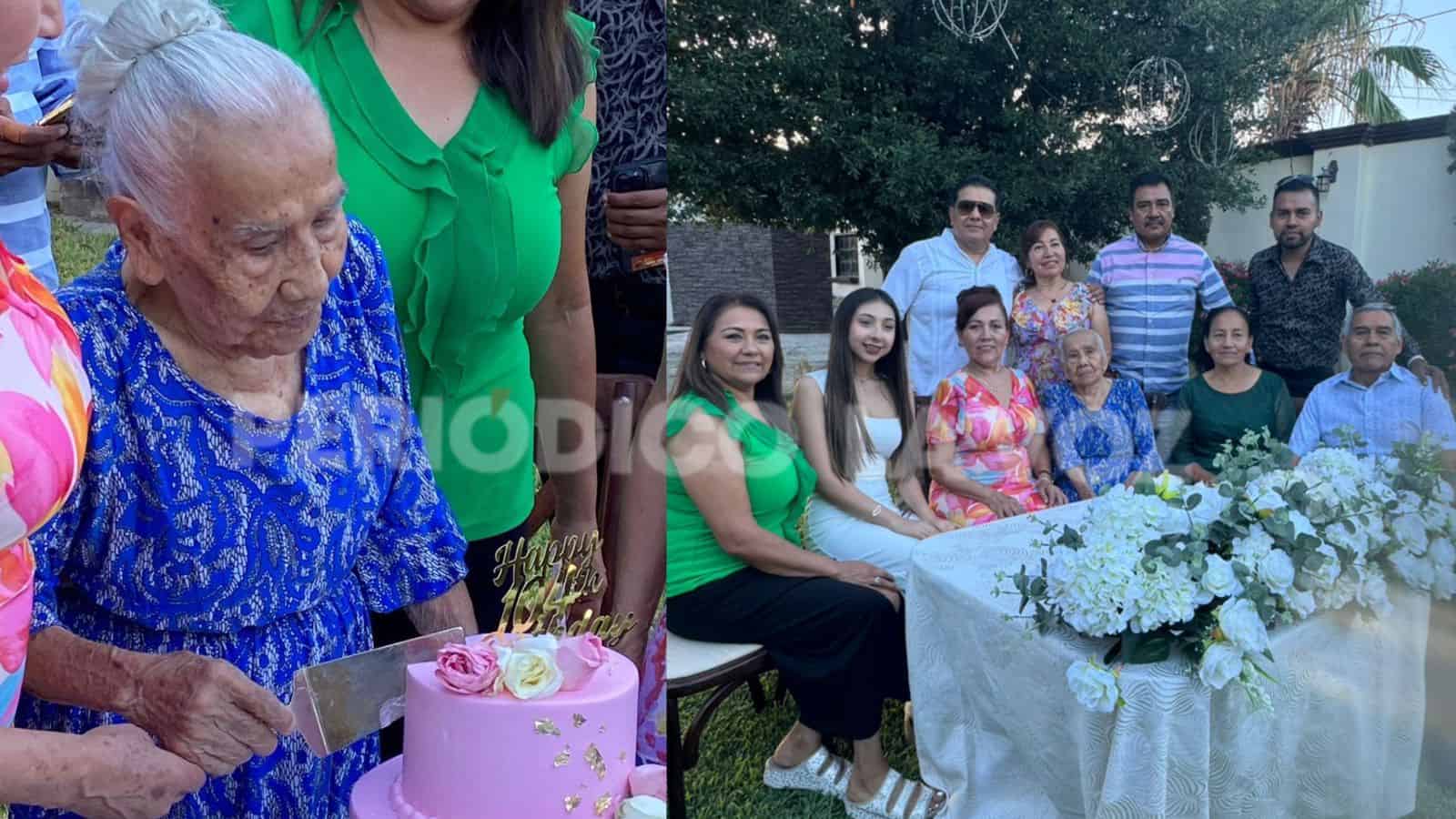 Doña Manuelita, llega a los 105 años de edad en Monclova