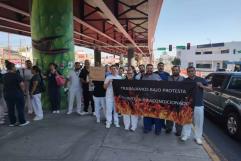 Amenazan a empleados del IMSS por protestar ante calor extremo en Clínica 7
