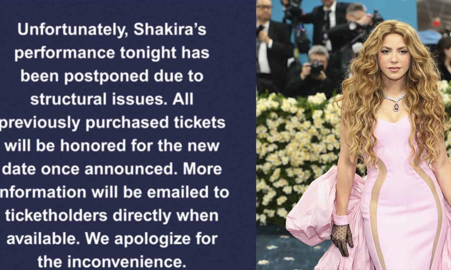 Shakira pospone concierto en San Antonio por fallas estructurales en el Alamodome