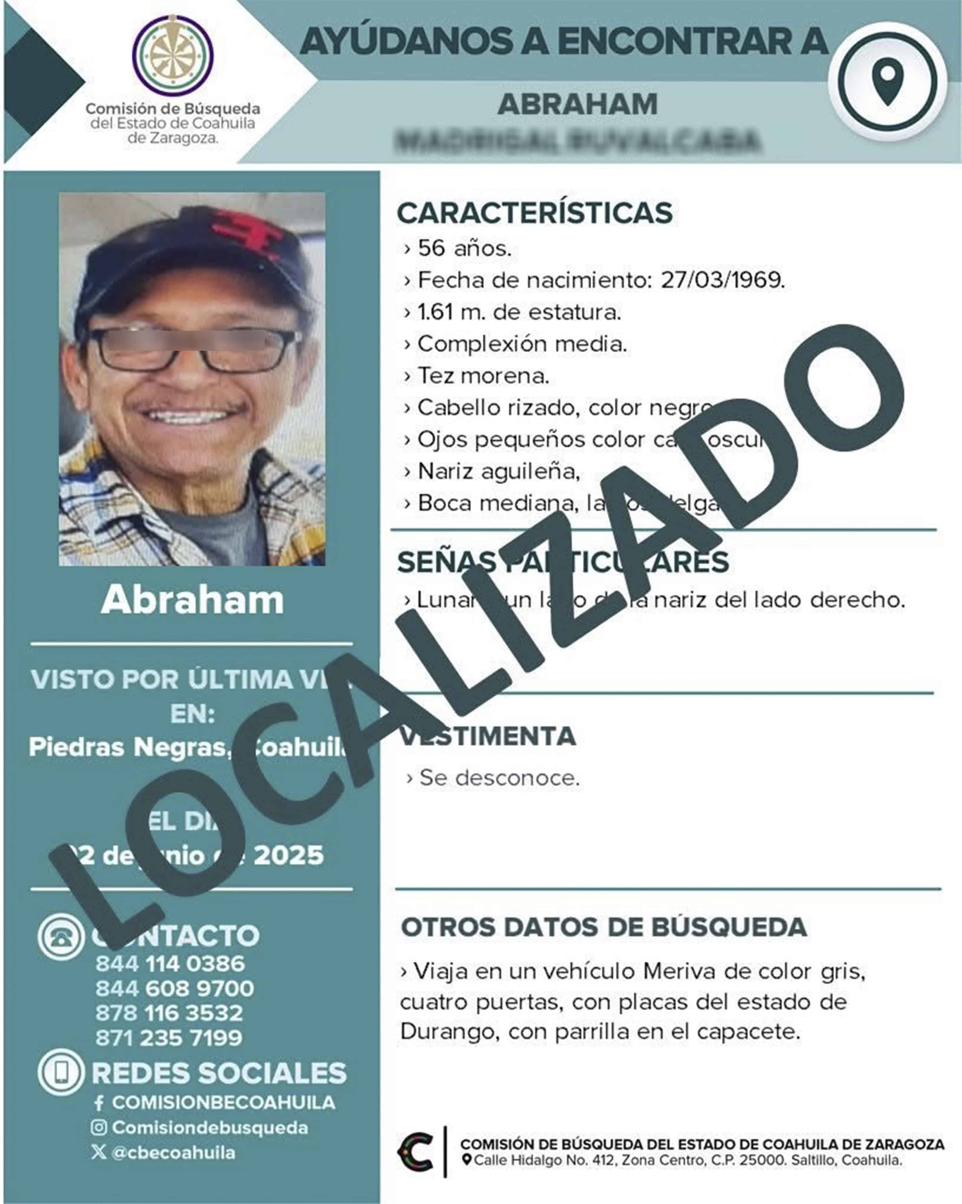 Hombre no estaba desaparecido, ABANDONÓ  a su esposa