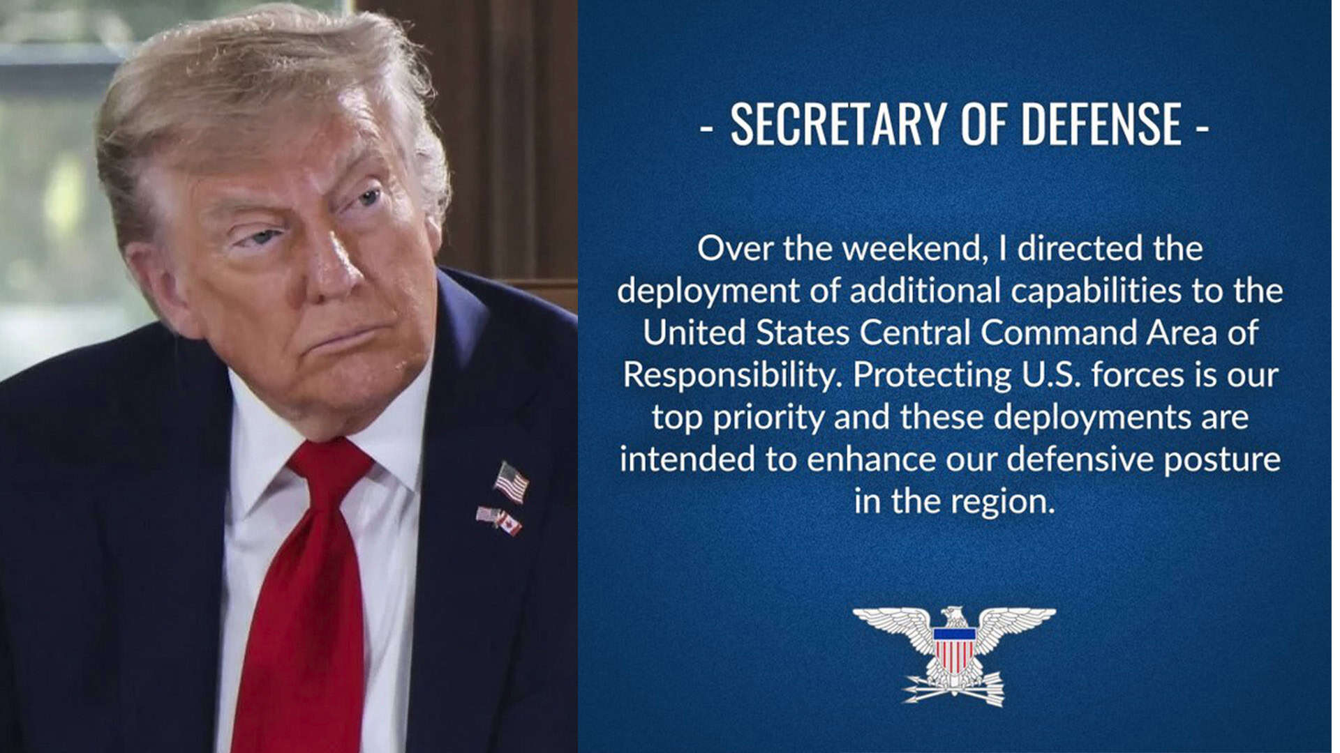 Trump advierte evacuación en Teherán ante posible bombardeo israelí por conflicto nuclear