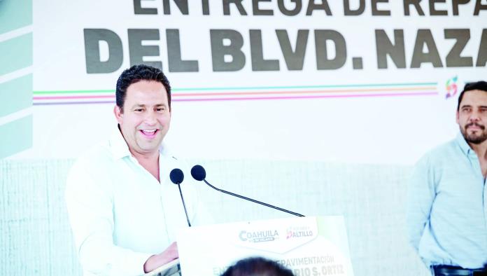 Repavimentan bulevar Nazario S. Ortiz Garza