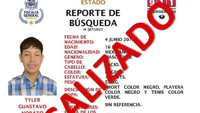 Localizan a adolescente reportado como desaparecido; intentó cruzar a EE. UU.