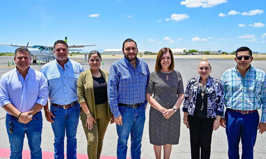 Inauguran primer vuelo Monclova–Monterrey y fortalecen competitividad regional