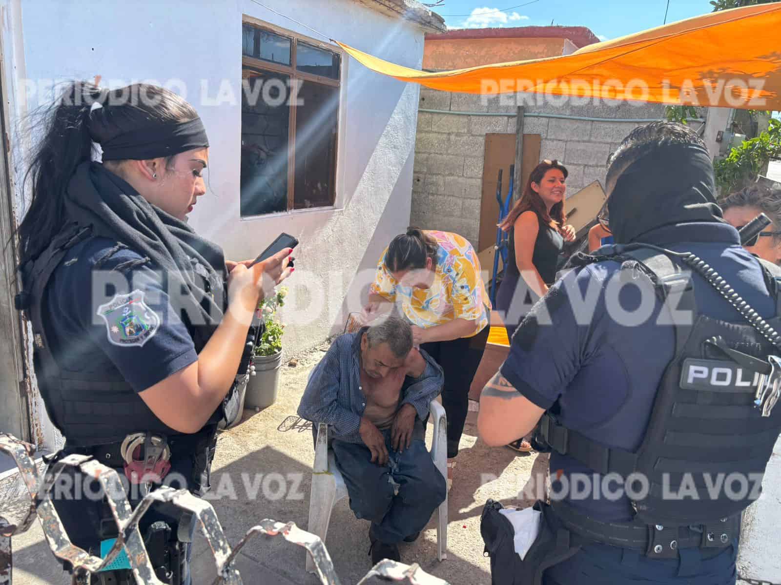 Adulto mayor es apuñalado por vecinos en la colonia Otilio Montaño de Monclova