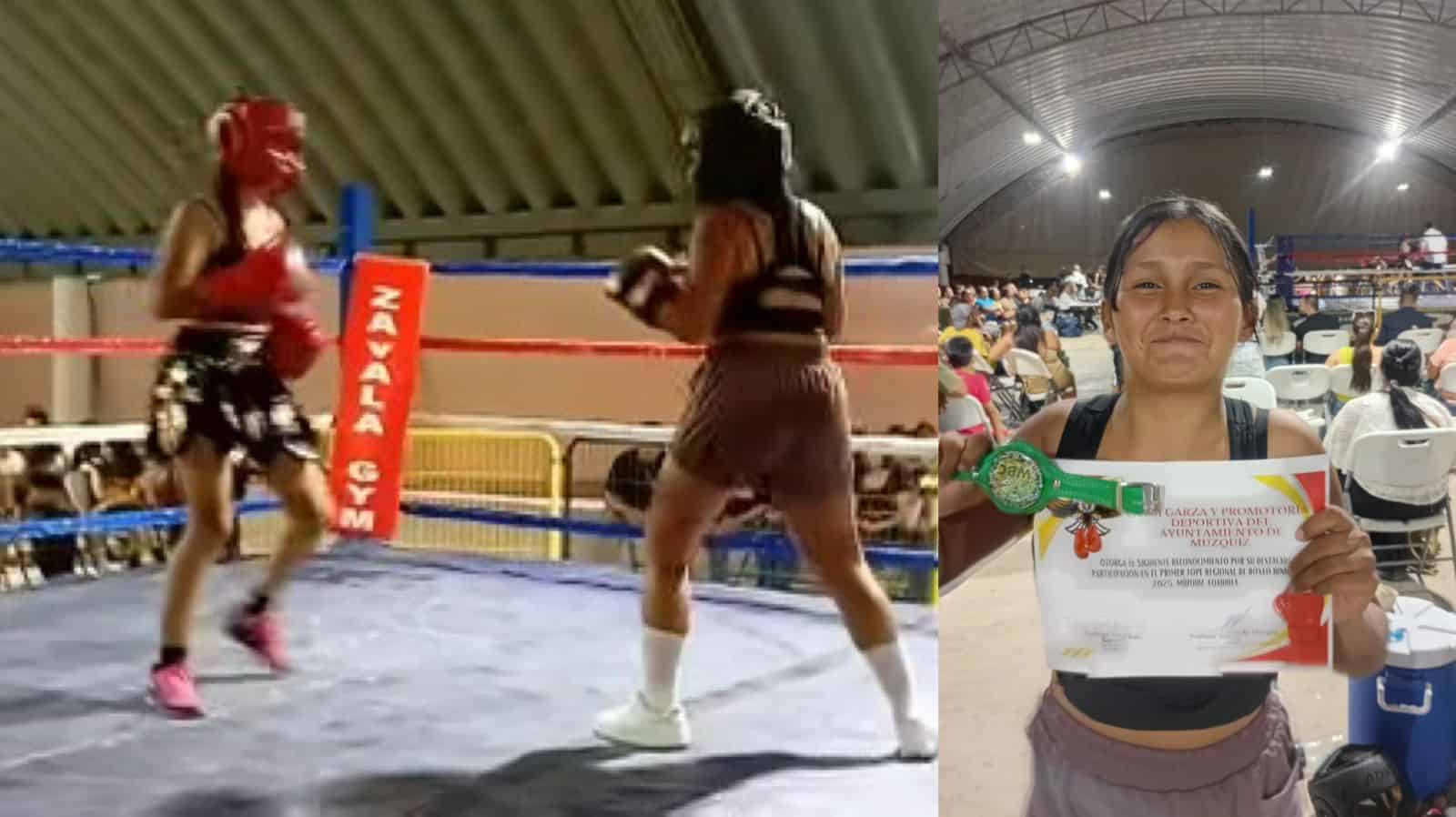 Brisa Izela boxeaba contra una vida difícil a sus escasos 12 años.