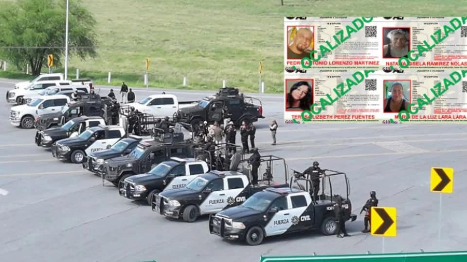Localizan con vida a tres mujeres y un enfermero desaparecidos en carretera
