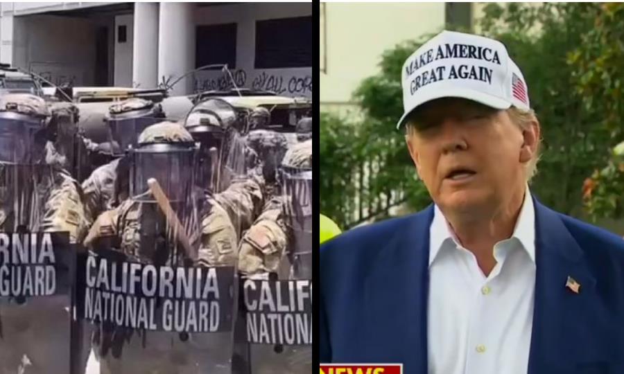 Presidente Trump asume control de Guardia Nacional en California
