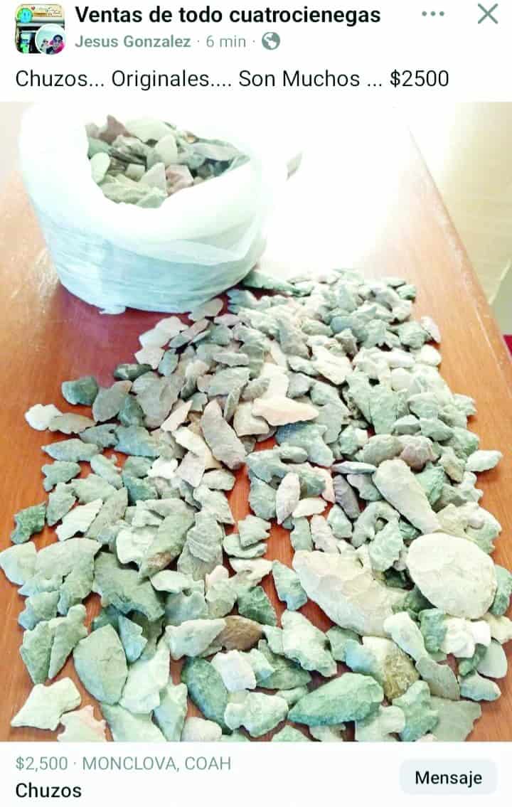 Venta de piezas arqueológicas en redes sociales desata preocupación