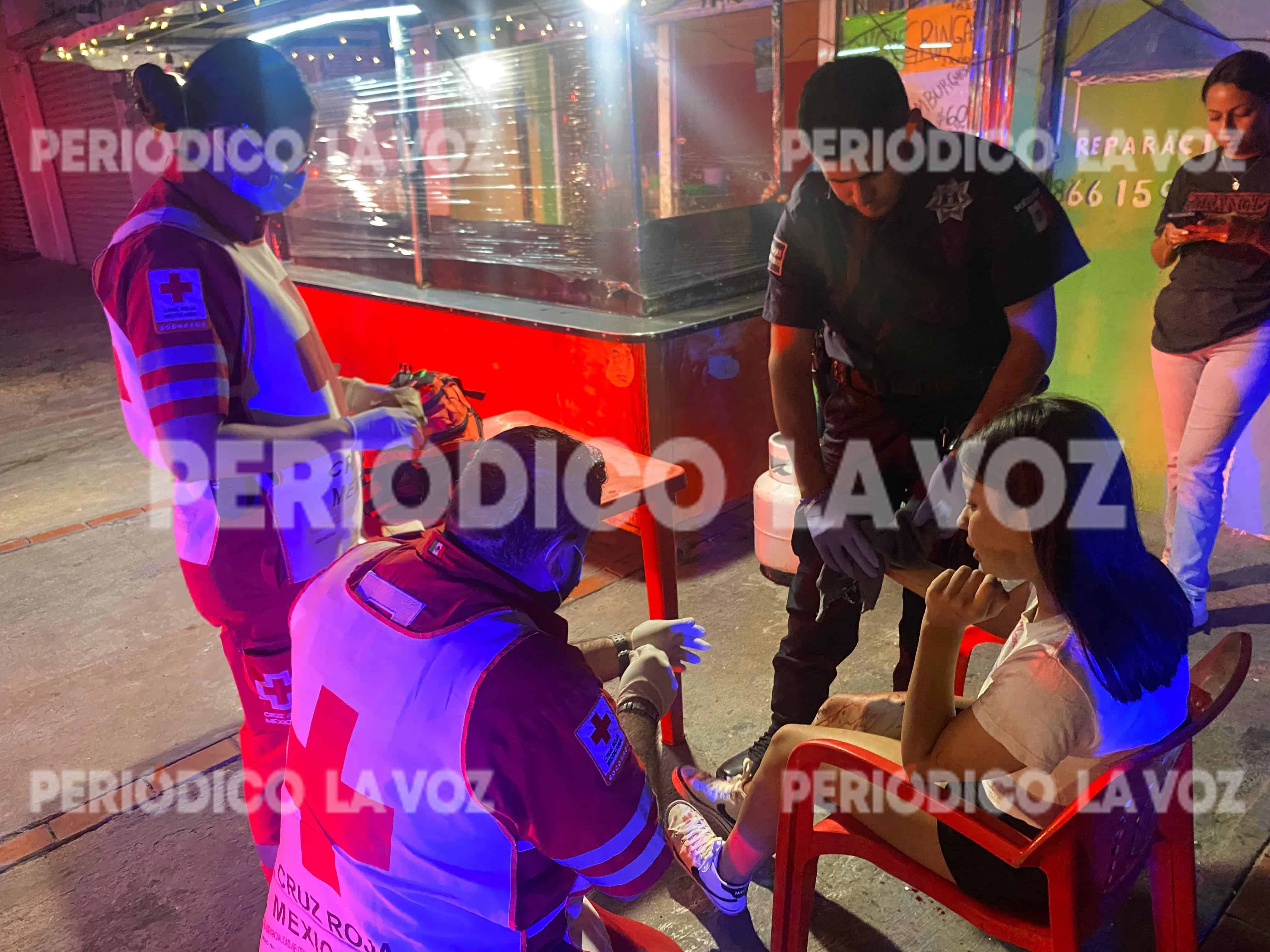 Investigan ataque con arma blanca a joven en Frontera