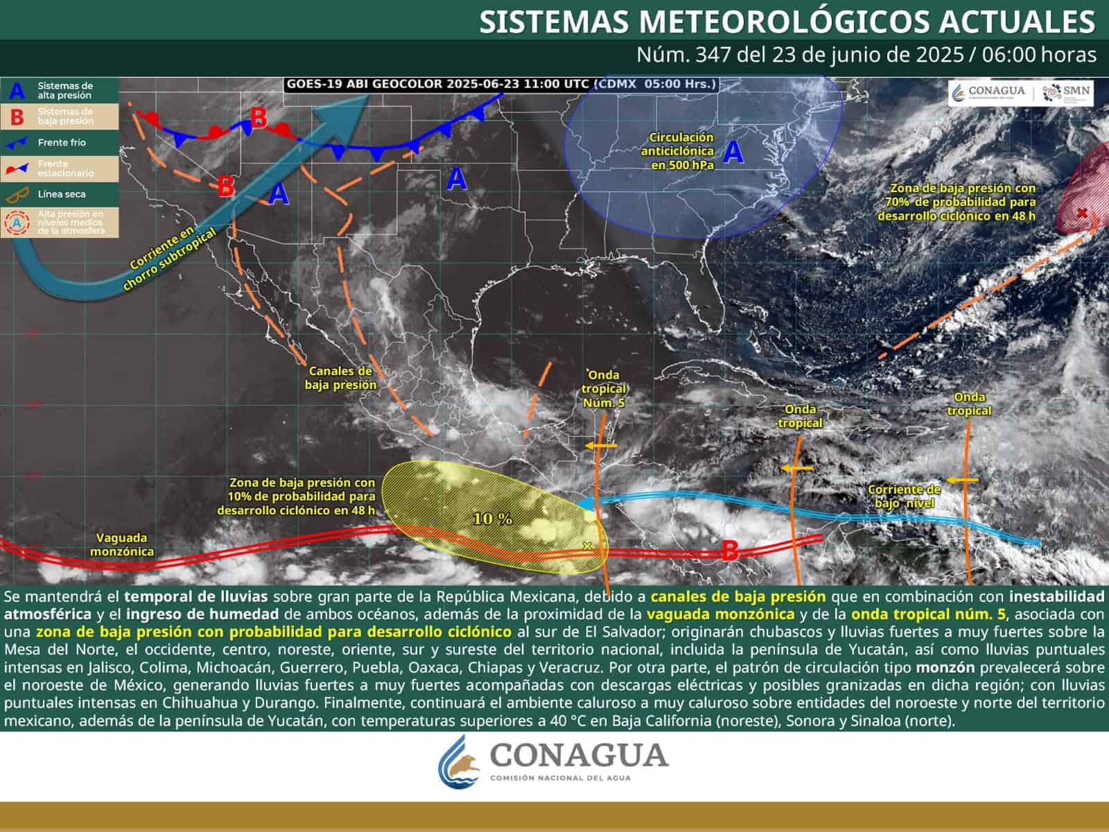 Se esperan lluvias fuertes, tormentas eléctricas y granizo en Coahuila