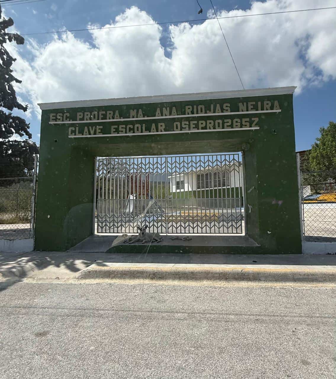 Maleza invade escuela primaria al oriente de Monclova