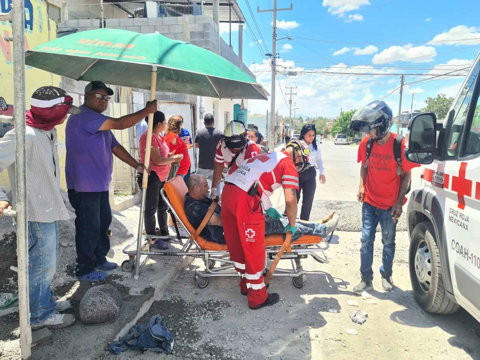 Trabajador de construcción herido tras accidente en Coahuila
