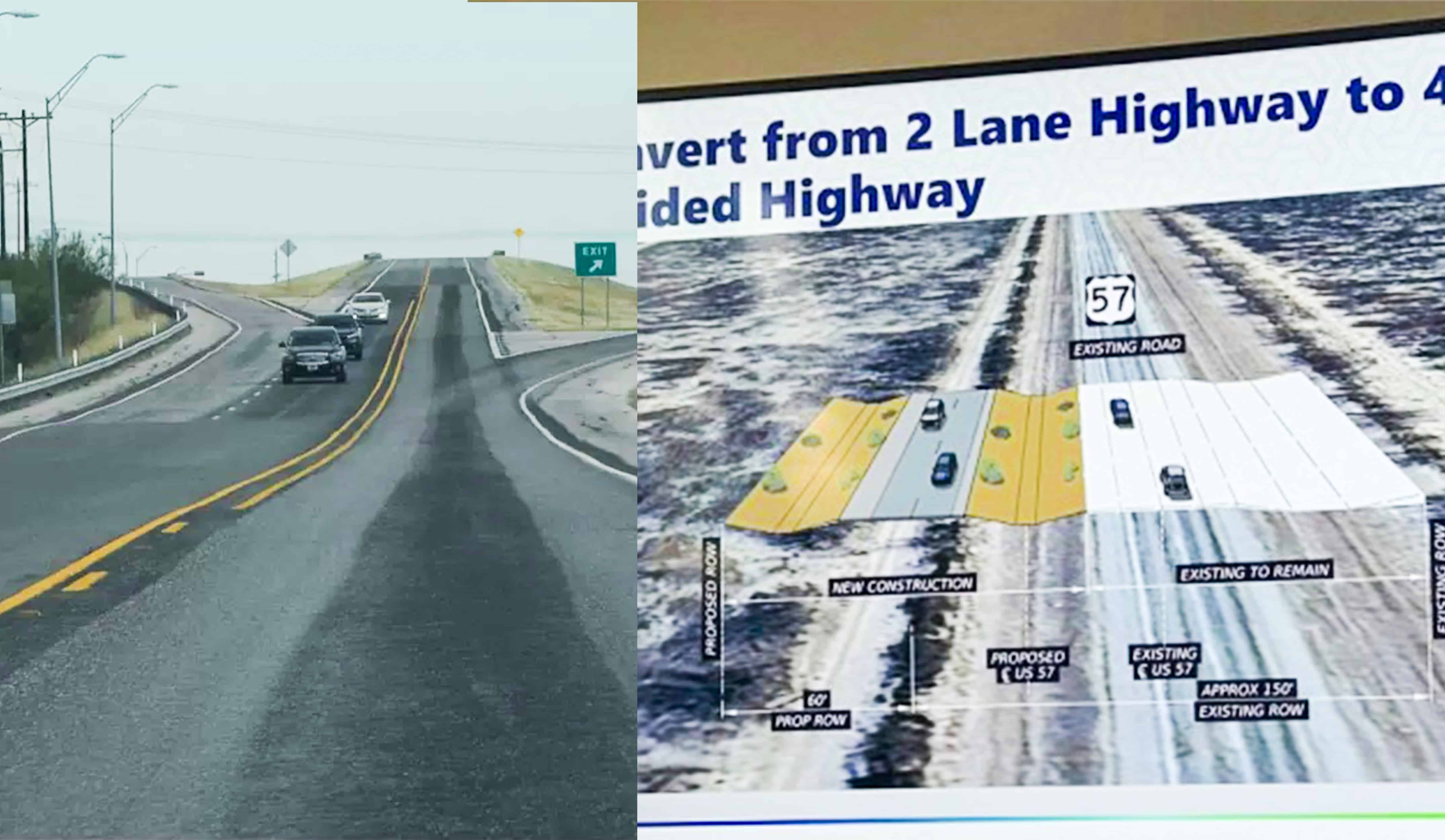 Avanza proyecto para ampliar la carretera 57 en Eagle Pass; será de cuatro carriles