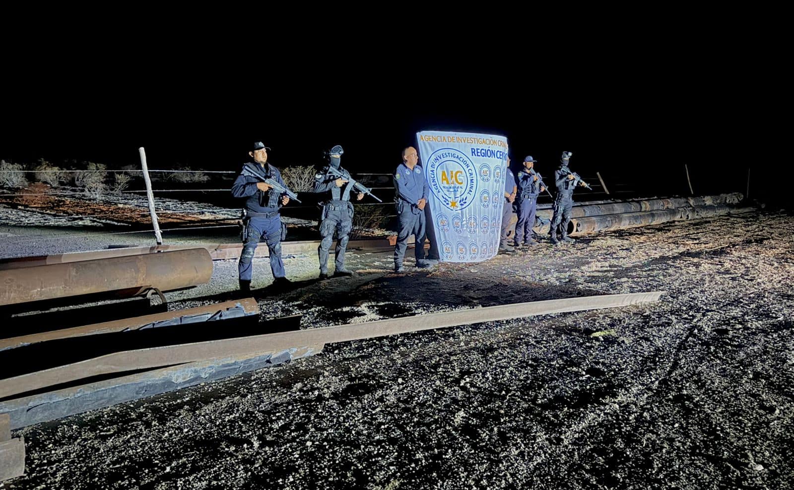 Colaboración policial clave en aseguramiento de tubería en Ocampo