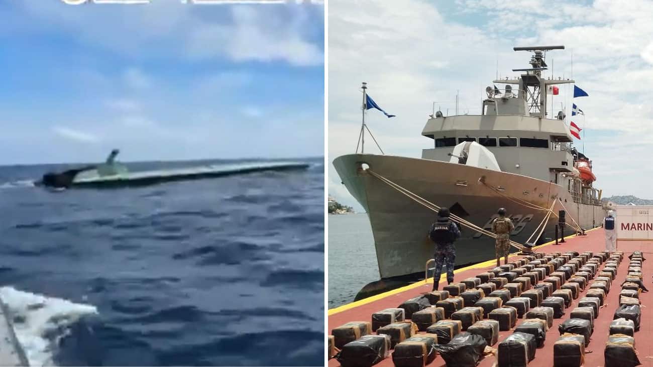 Operativo exitoso: decomisan submarino criminal