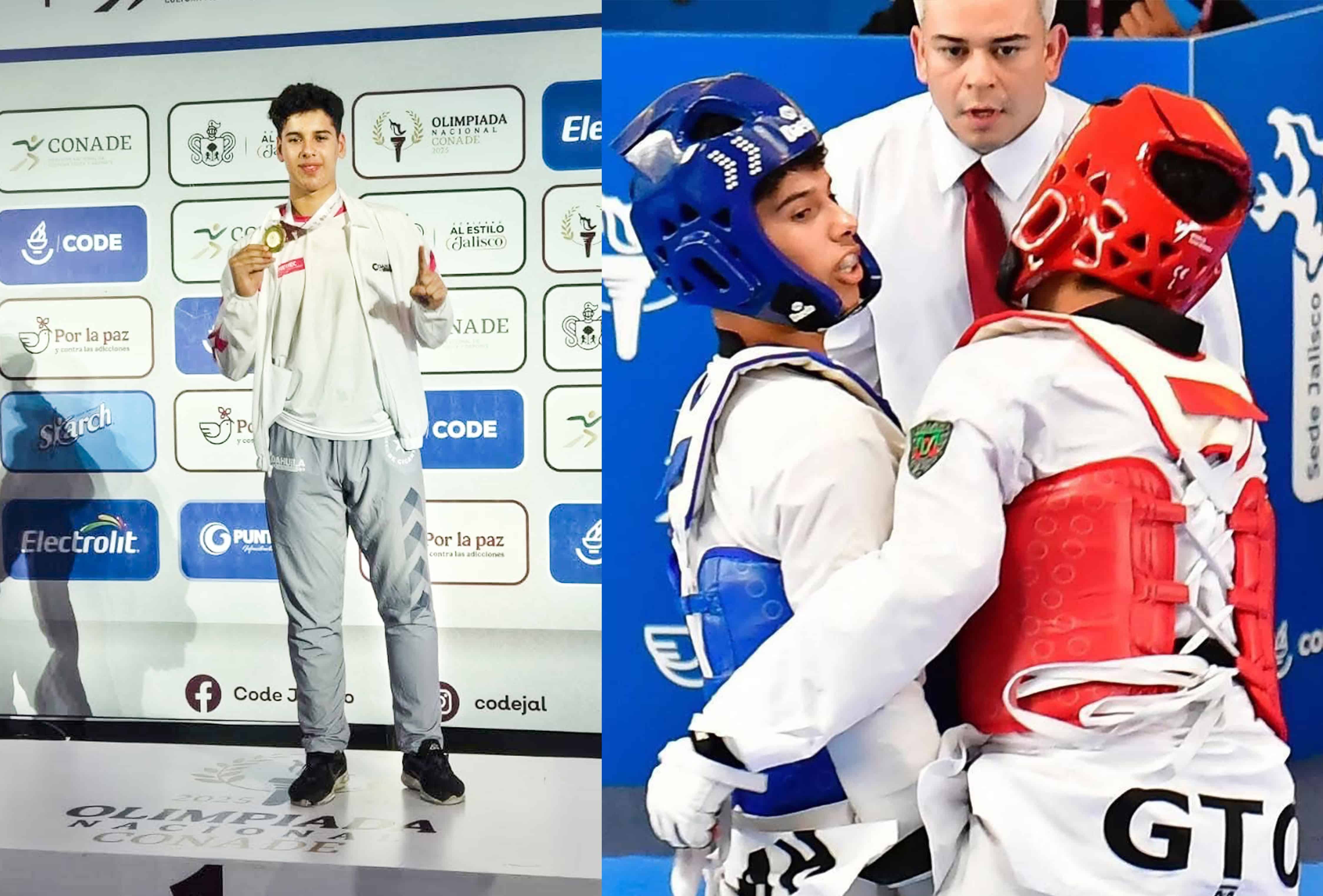 Joven acuñense conquista el oro para Coahuila en el CONADE 2025
