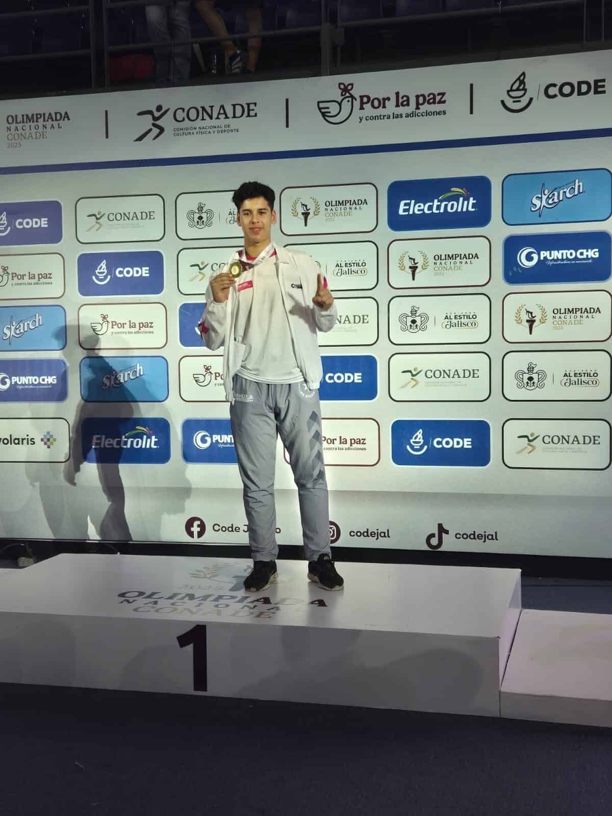 Joven acuñense conquista el oro para Coahuila en el CONADE 2025