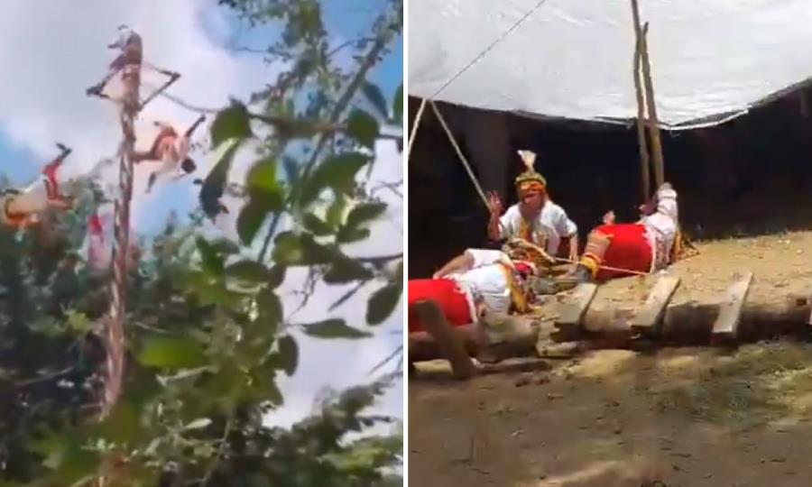 Tragedia en Veracruz: Voladores de Papantla caen desde 10 metros de altura