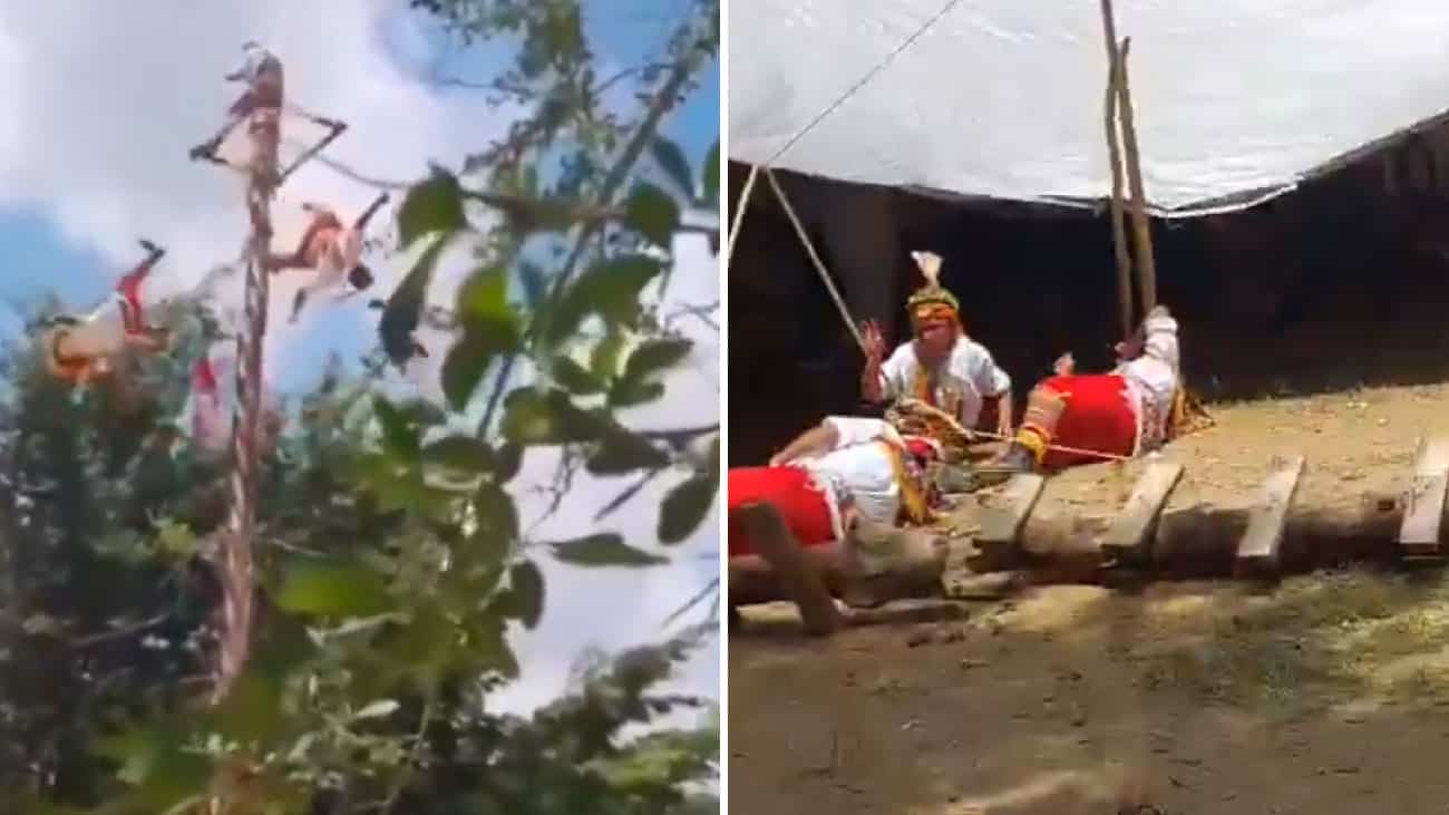 Tragedia en Veracruz: Voladores de Papantla caen desde 10 metros de altura