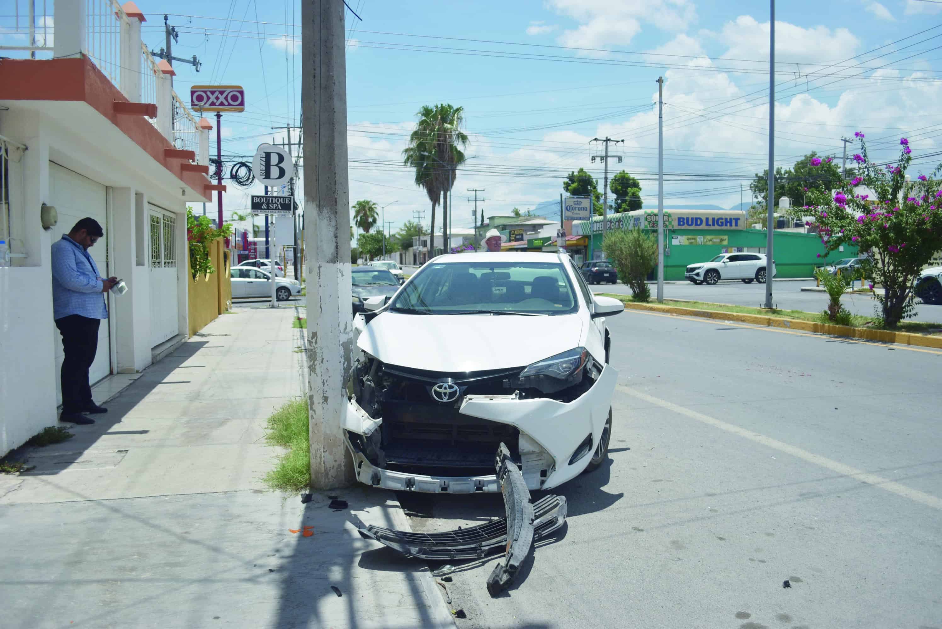 Huye tras accidente, lo capturan después