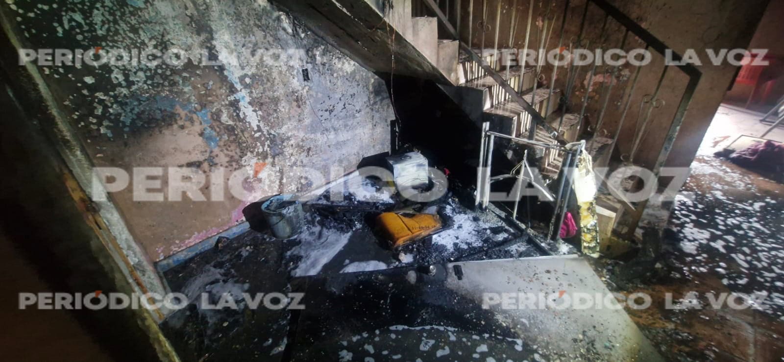 Corto circuito desata incendio en colonia Occidental de Frontera