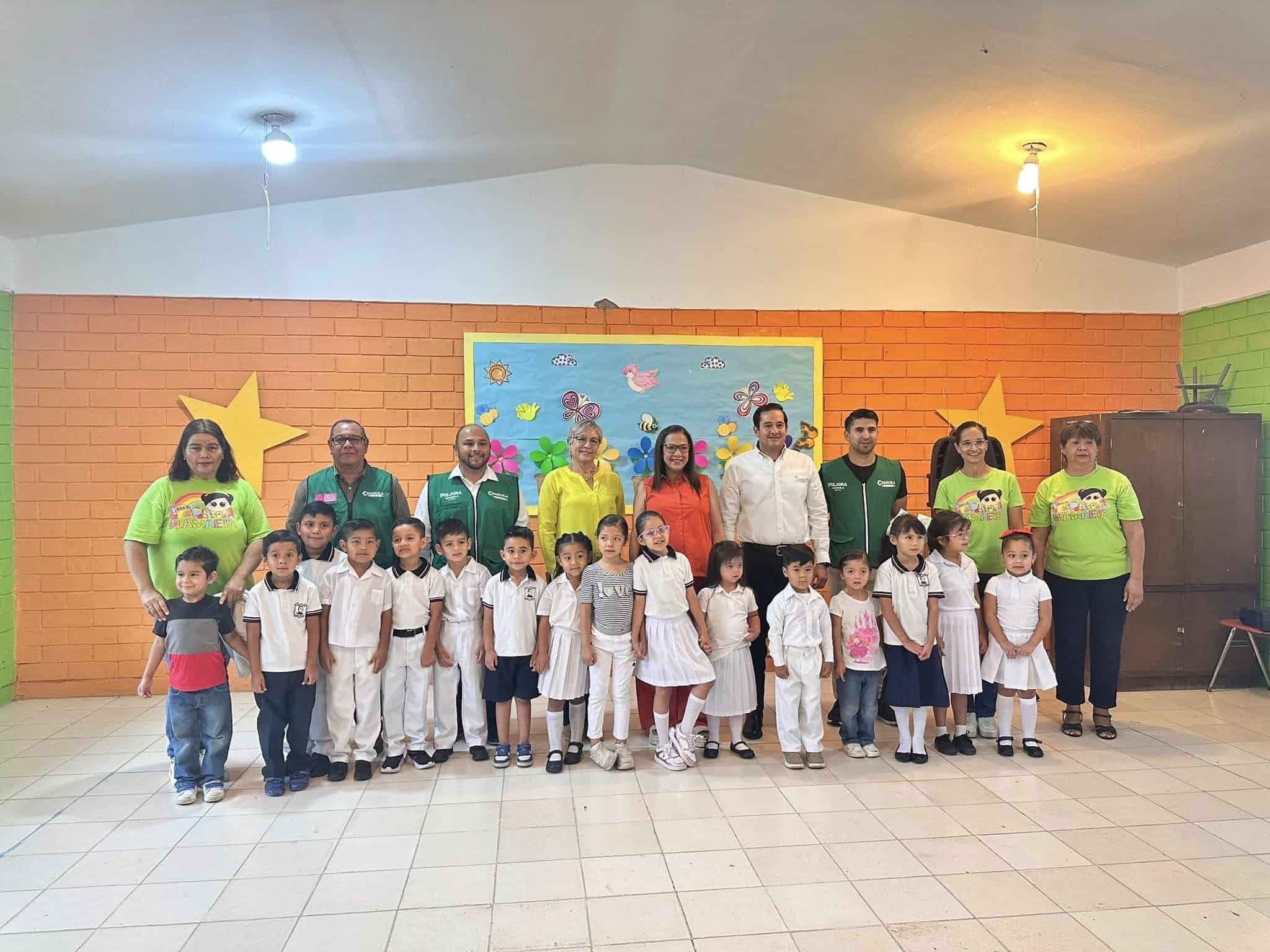 Mejoran infraestructura del Jardín de Niños Juan Escutia en Las Palmas