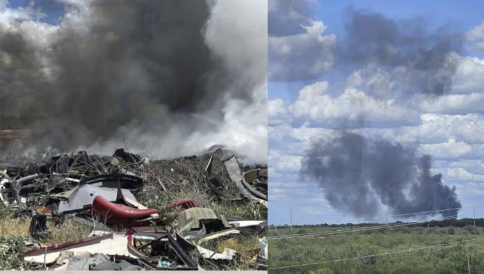 Incendio en basurero clandestino alarma a los vecinos de Villa Unión