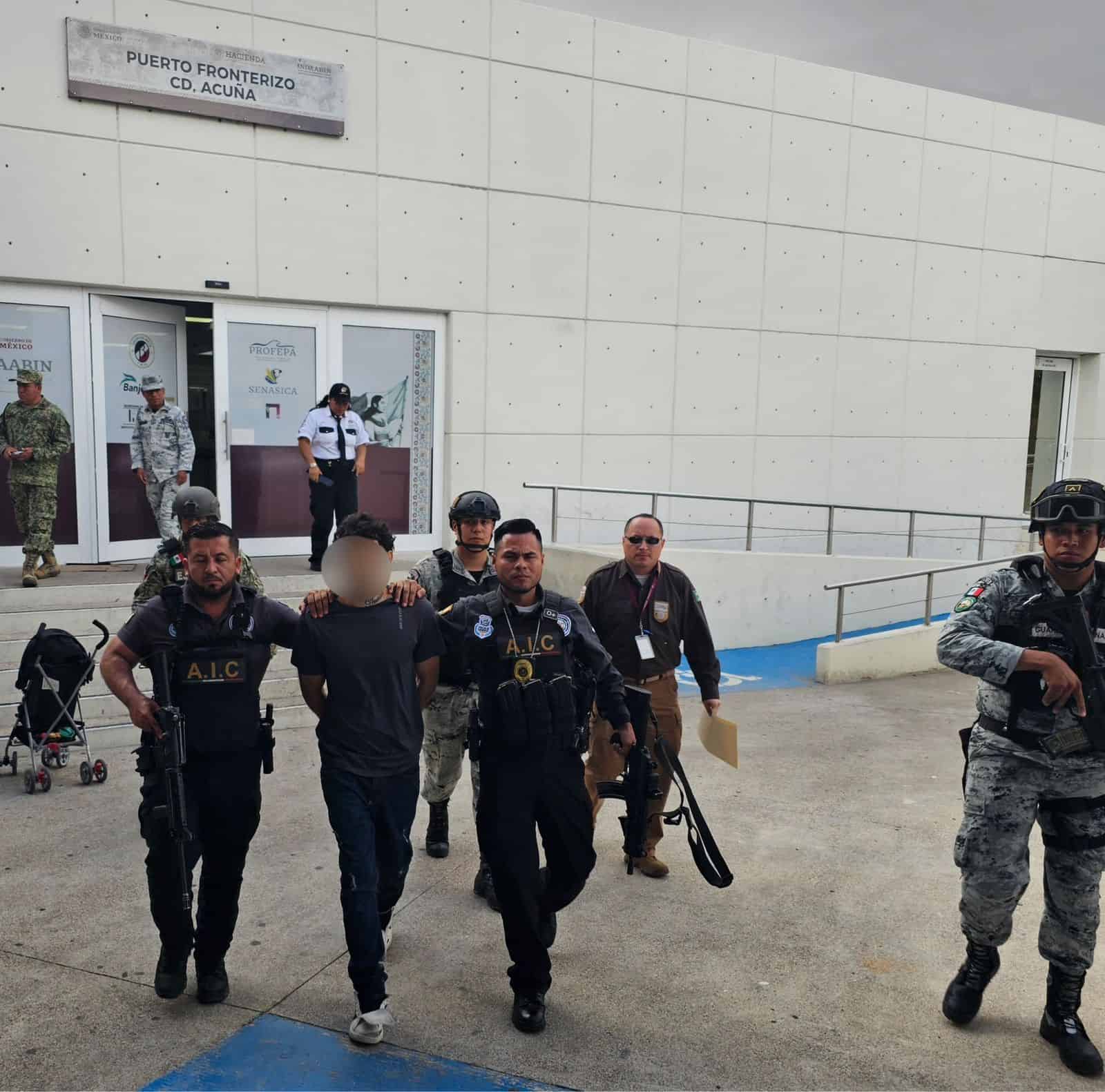 Entregan a U.S. Marshals a uno de los más buscados de Texas; fue detenido en Acuña