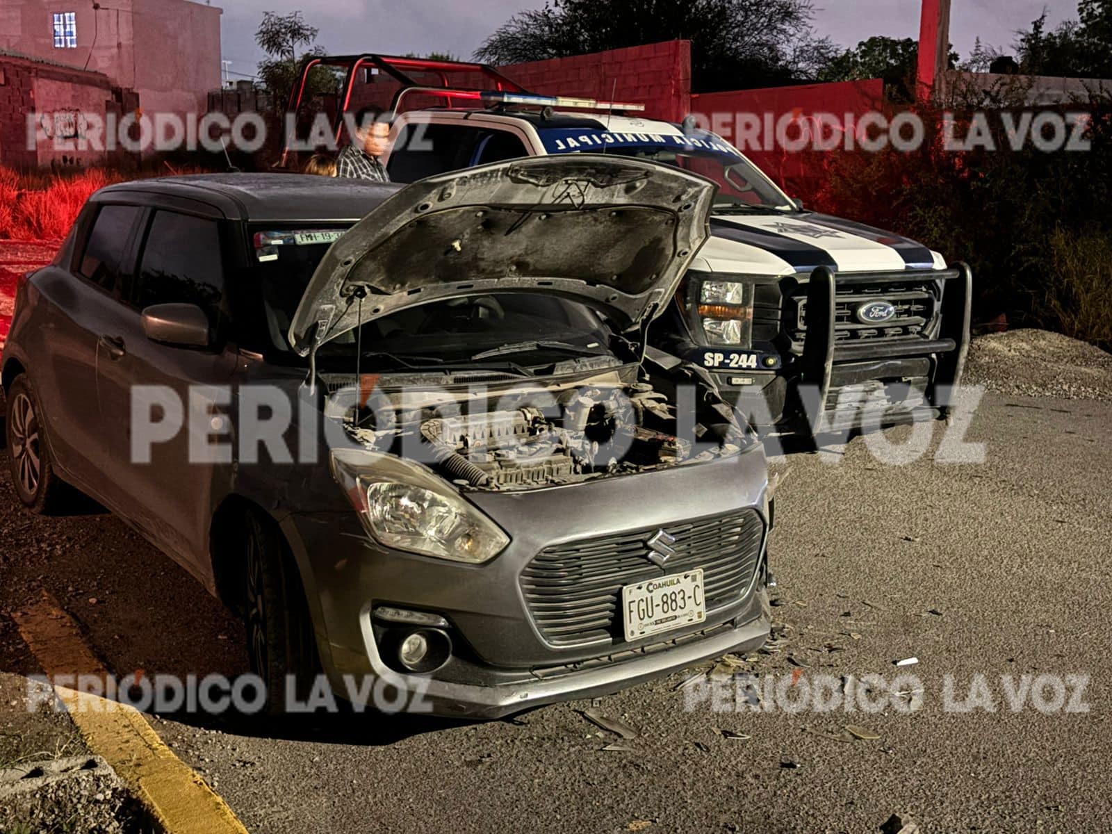 Accidente en Monclova: Conductor choca y huye en la colonia San Miguel